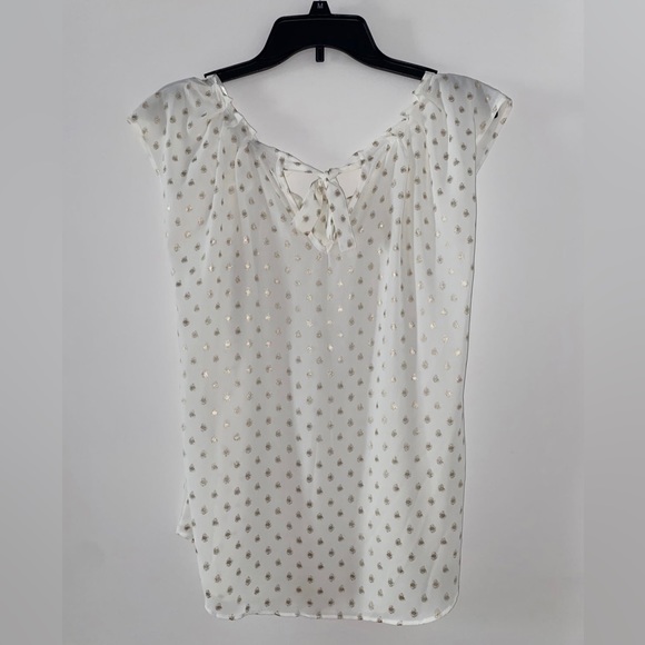 LC Lauren Conrad Polka Dot Blouse Size Small - Picture 2 of 3